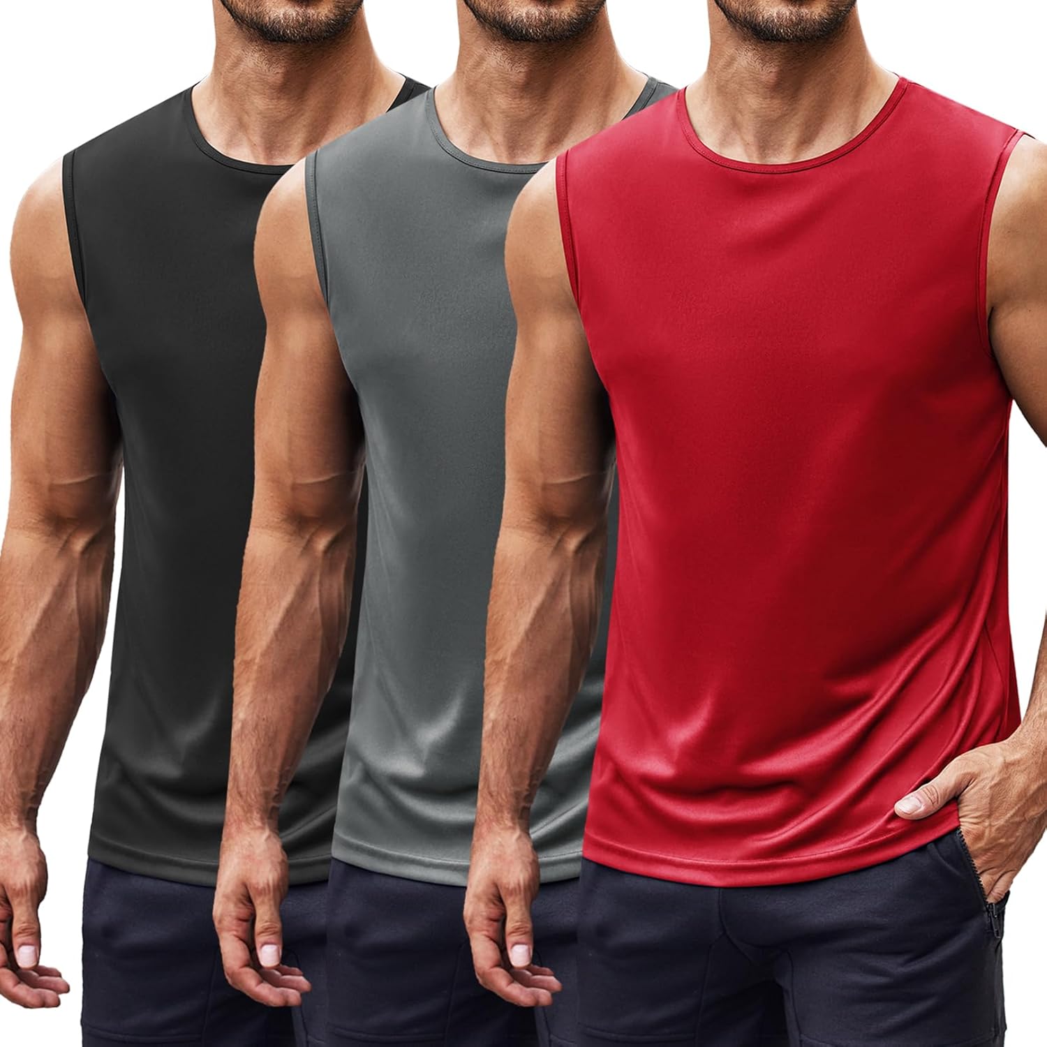 COOFANDY Canottiera Da Uomo, Senza Maniche, Per Fitness