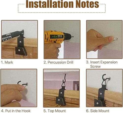 Miniatura 6 de Cortina de varillas enrollables de bambú para patio persianas romanas de bambú sin cordones con 65 de protección UV persianas de ventana filtrantes
