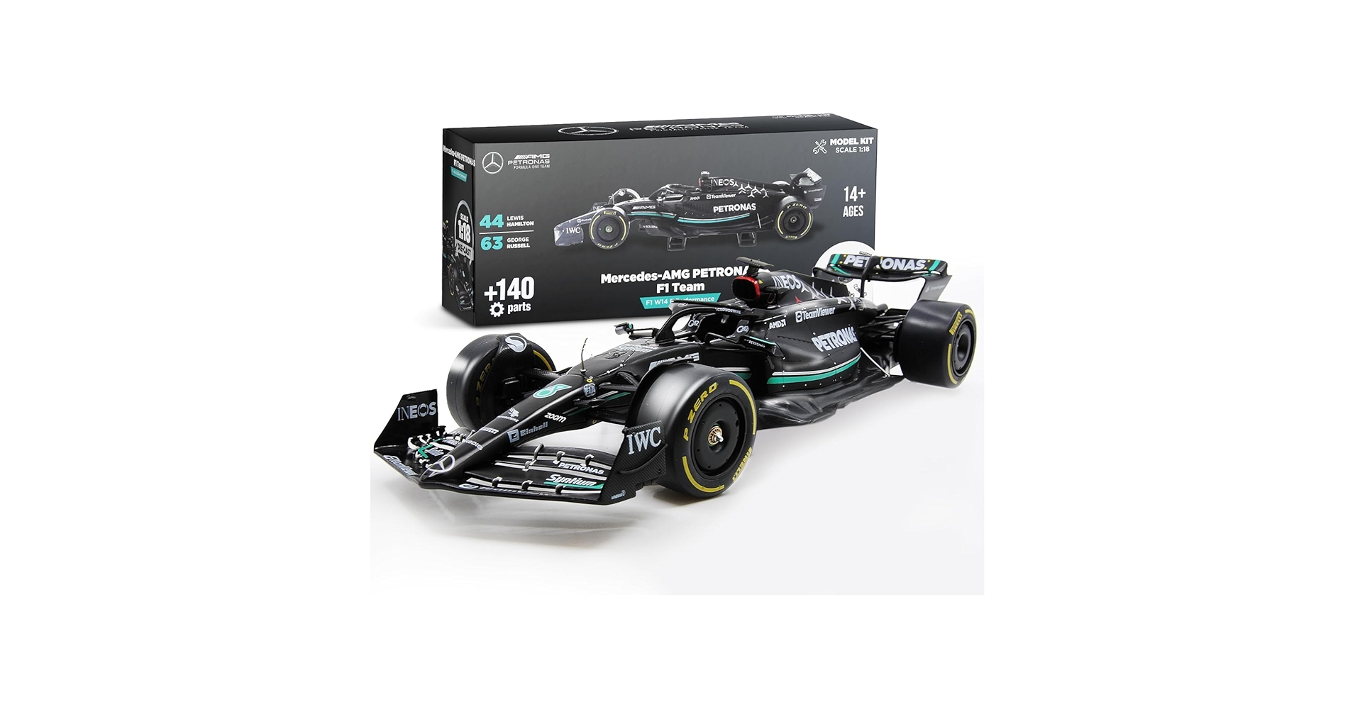 メルセデス AMG PETRONAS F1 1:18モデル Amazon.com: Formula 1 AMG W14 Model Kit - 1:18 Scale Racing