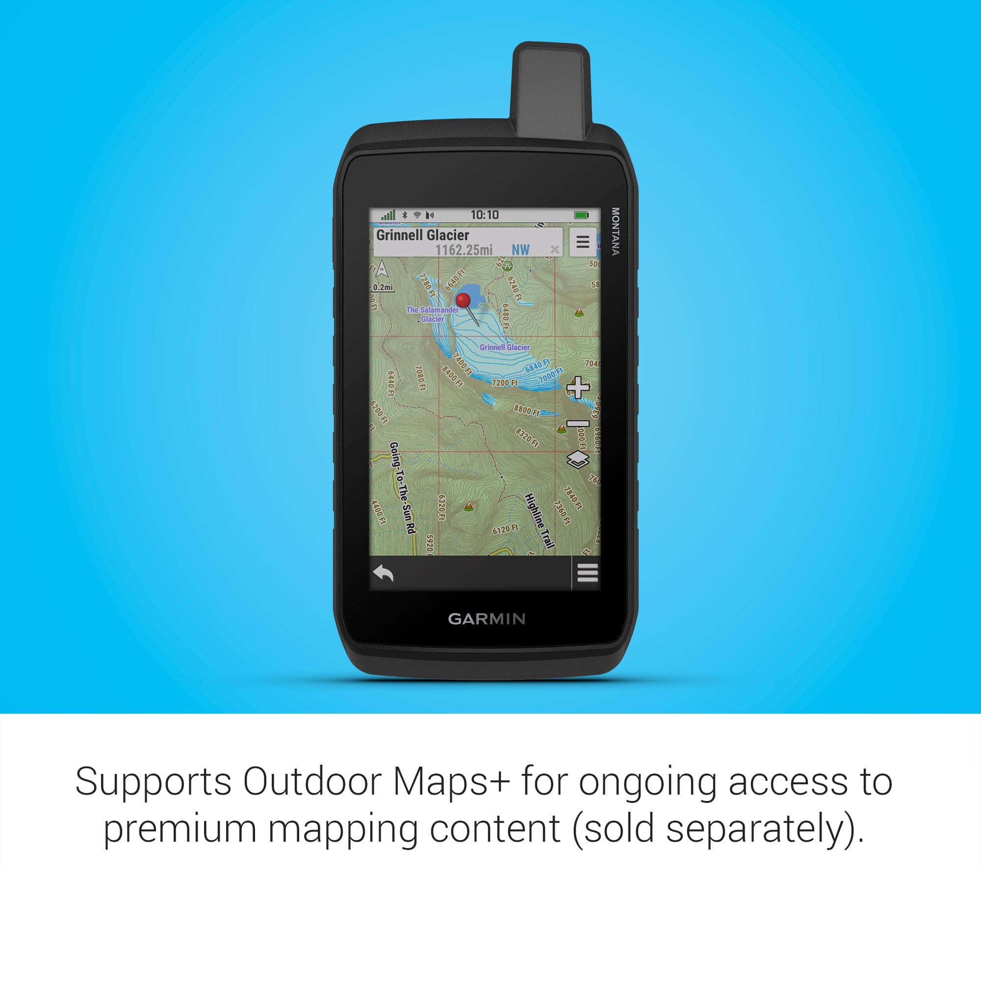 Garmin Montana® 710, Rugged GPS Handheld Navigator with Large 5-Inch Glove-Friendly Touchscreen, Satellite Imagery and Maps for Routing on Roads and Trails