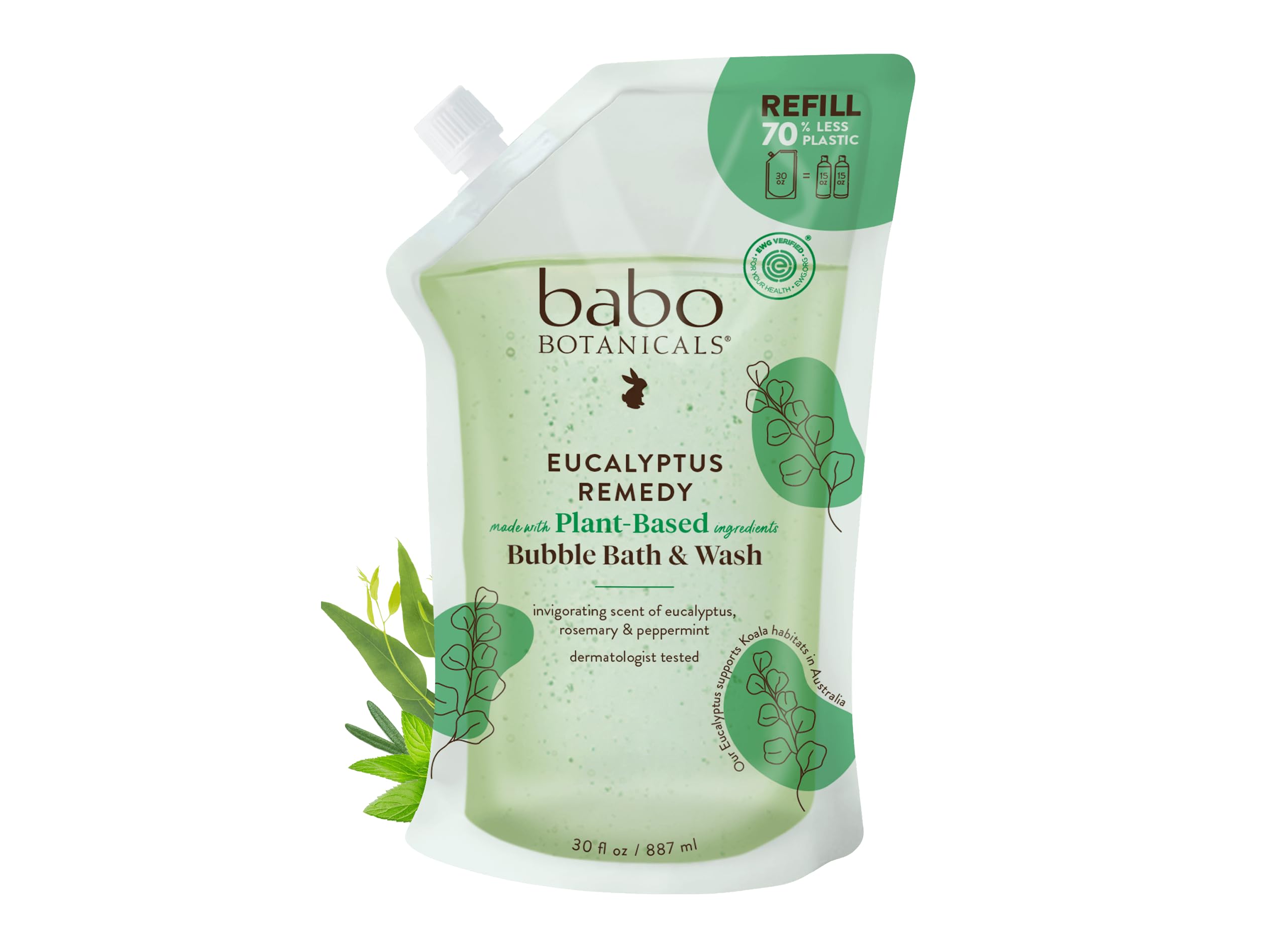 BABO Botanicals Eucalyptus Remedy 2-in-1 Bubble Bath & Wash