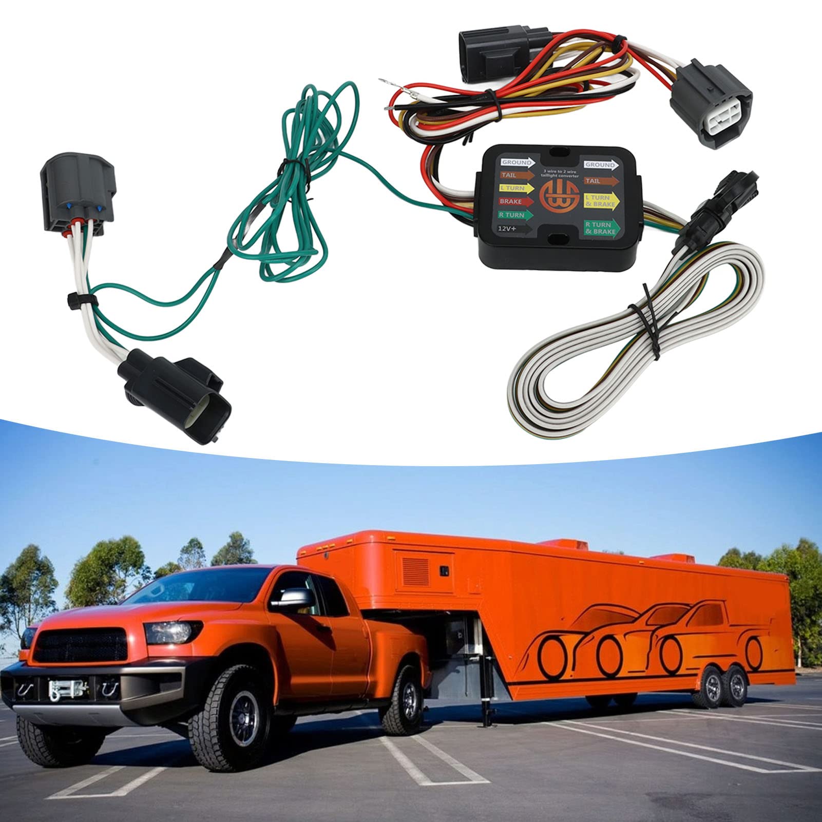 4-pinowa Wiązka Przewodów Przyczepy, materiał ABS, Złącze Przyczepy Typu Plug and Play, 56140 dla Hatchback 2012-2014