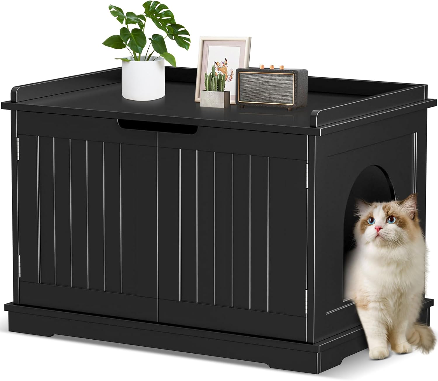 Cat Litter Box Enclosure Furniture Hidden Wooden Bahrain Ubuy
