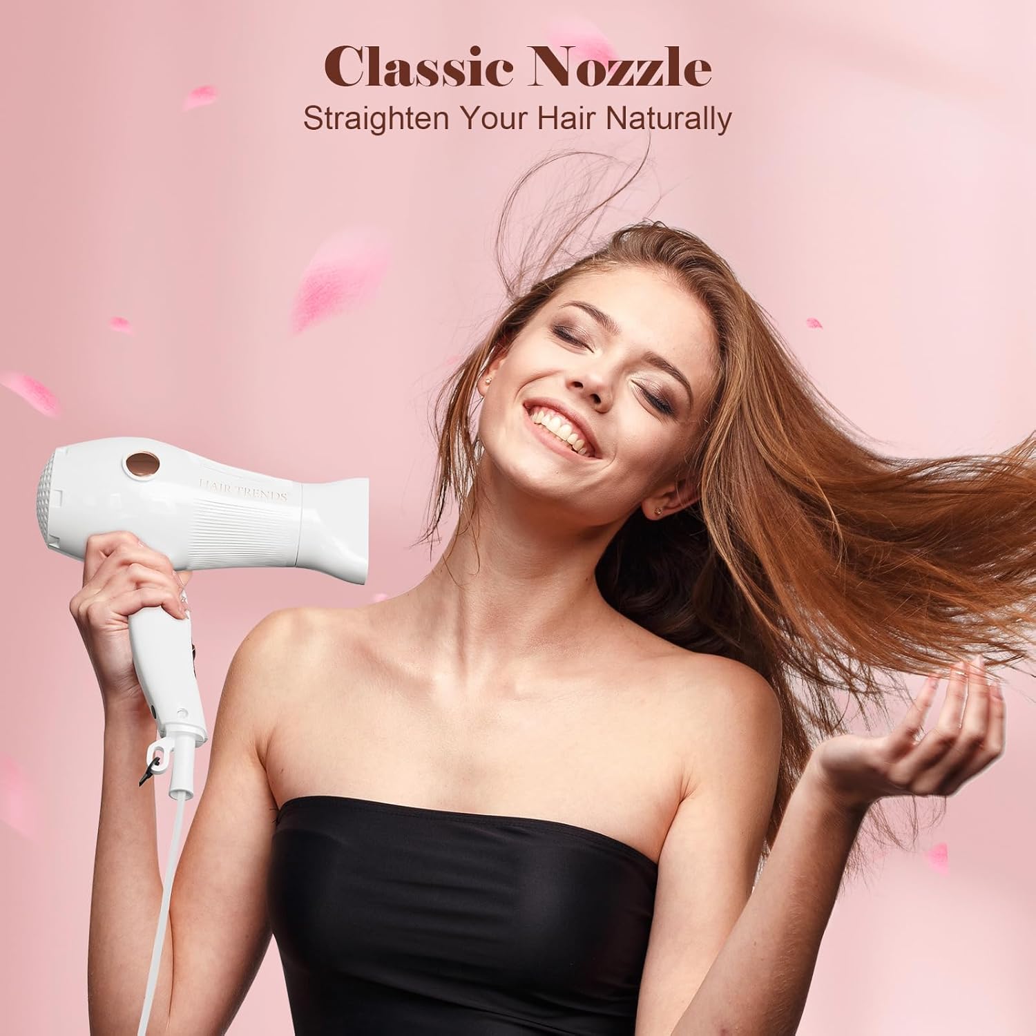 Travel Hair Dryer Mini with Diffuser&Concentrator,110~250V Dual Voltage Hair Dryer Blow Dryer Mini Size for European Travel, Portable Blow Dryers for Women and Men with EU Plug - Image 6