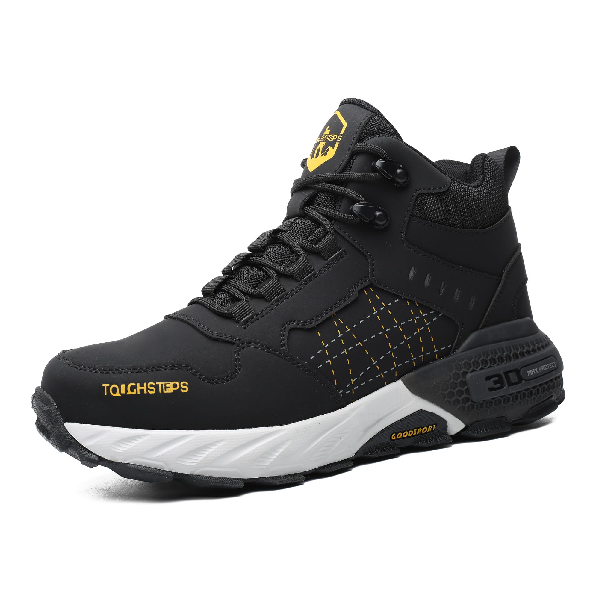 Steel Toe Puncture-Resistant Work Boots — Lightweight Comfortable 6" Safety Boots for Men & Women