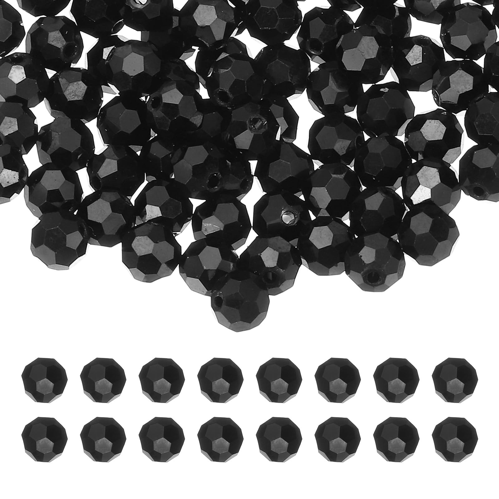 PATIKIL 8mm Round Crystal Beads