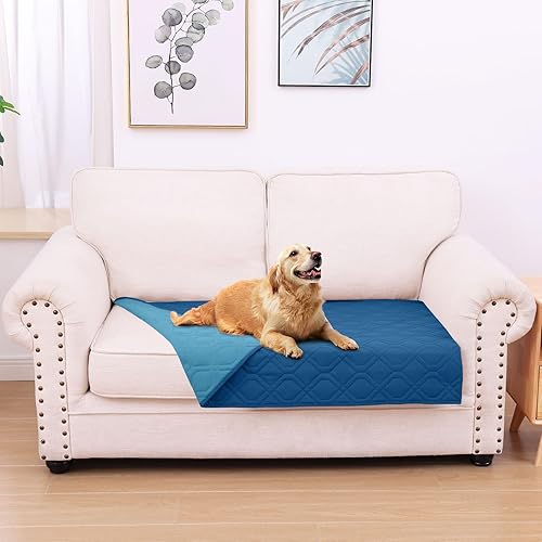 Miniatura 183 de hyha Manta impermeable para perro, manta reversible para mascotas, funda de sofá suave lavable para perros, funda impermeable para sofá para