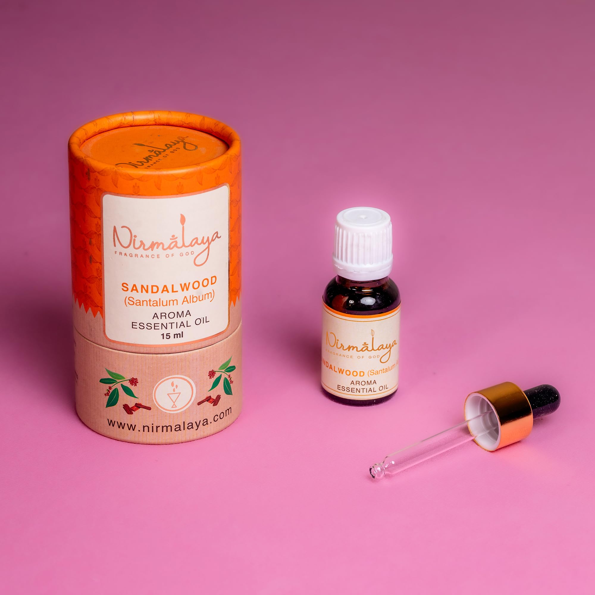 100% Pure & Natural Sandalwood Essential oil | Best Aromatherapy Essential Oil for Diffuser | Essential oils for home fragrance | 15ml per bottle