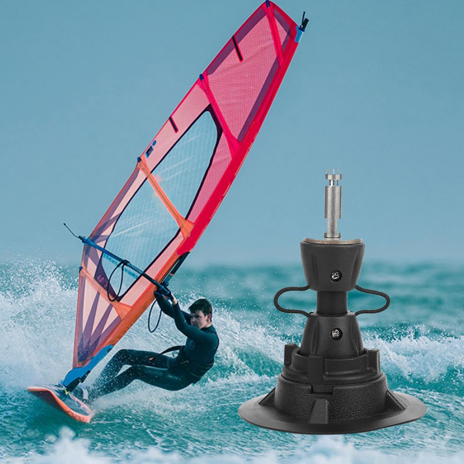 Stopa masztu windsurfingowego, podstawa windsurfingowa - Podstawa masztu | deski żaglowej - Wielofunkcyjna podstawa windsurfingowego, ścięgno surfingowe do uprawiania sportów wodnych na świeżym p