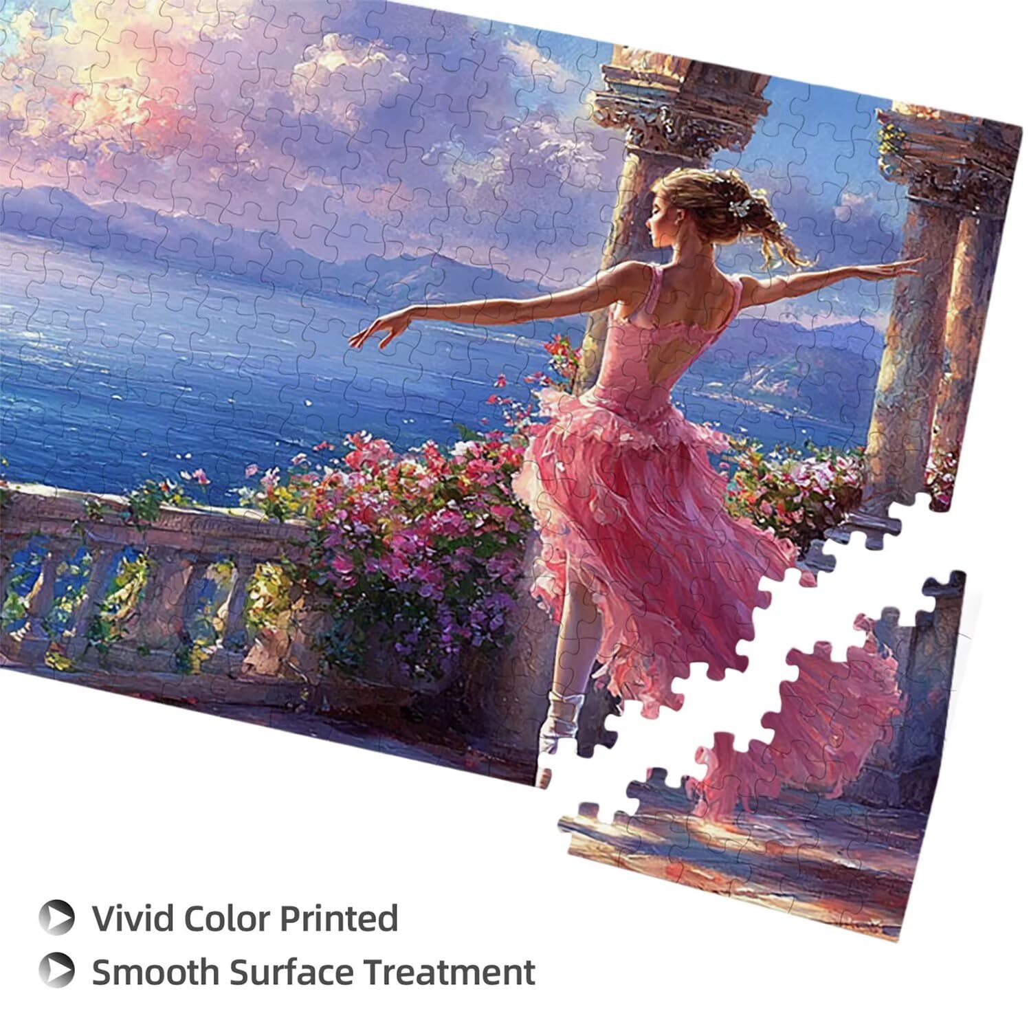 Puzzle dla dorosłych 1692 elementy, puzzle krajobrazowe tancerka baletowa, wyzwanie, puzzle idealnie pasują, napis na plecach, prezent dla seniorów (179x31cm) v-218