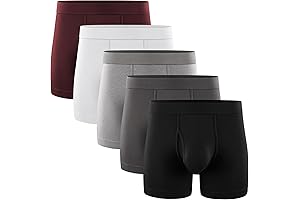 Men's 100% Cotton Boxer Briefs Underwear
