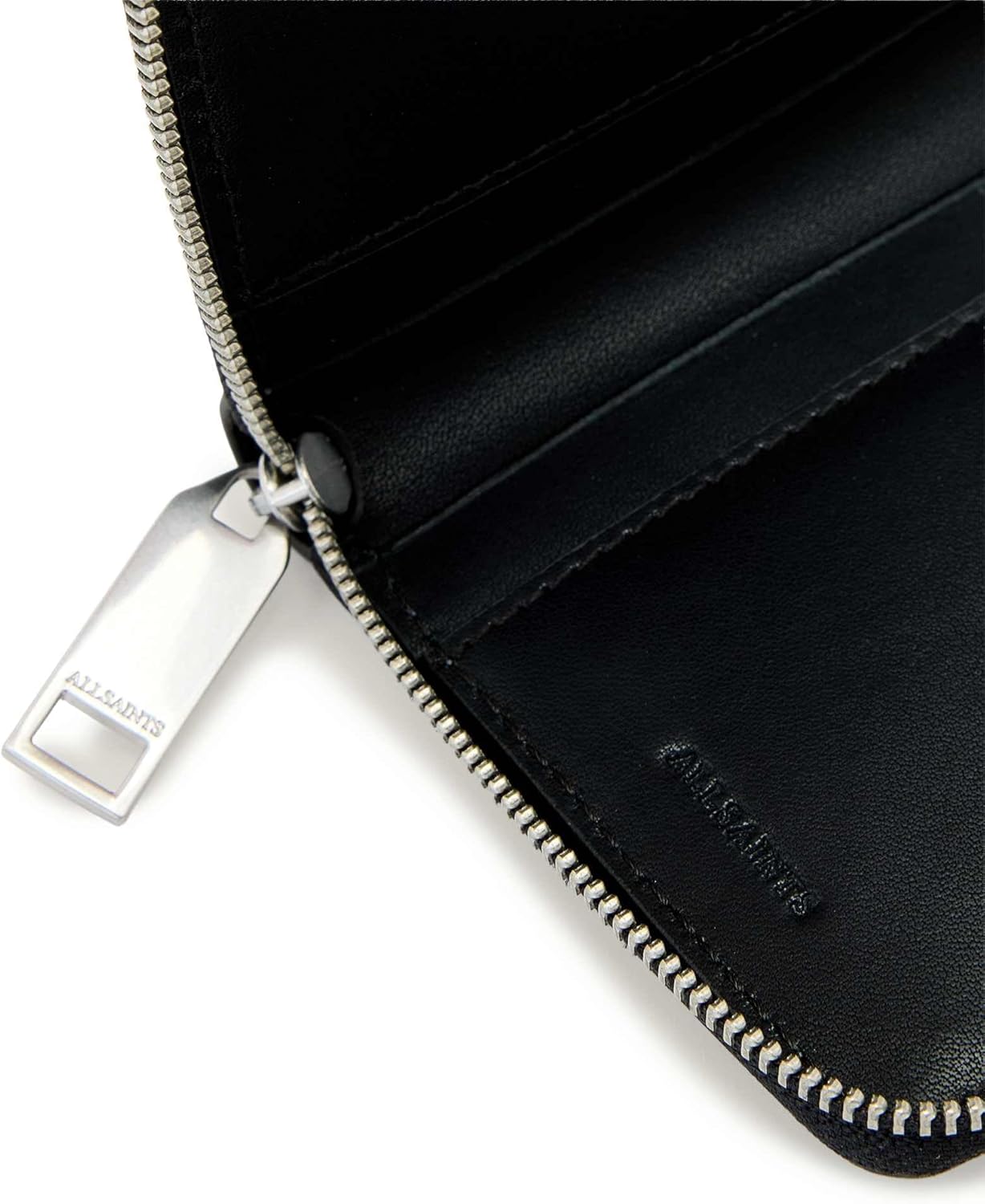 AllSaints Women's Lena Hex Zip Wallet Sea Blue One Size