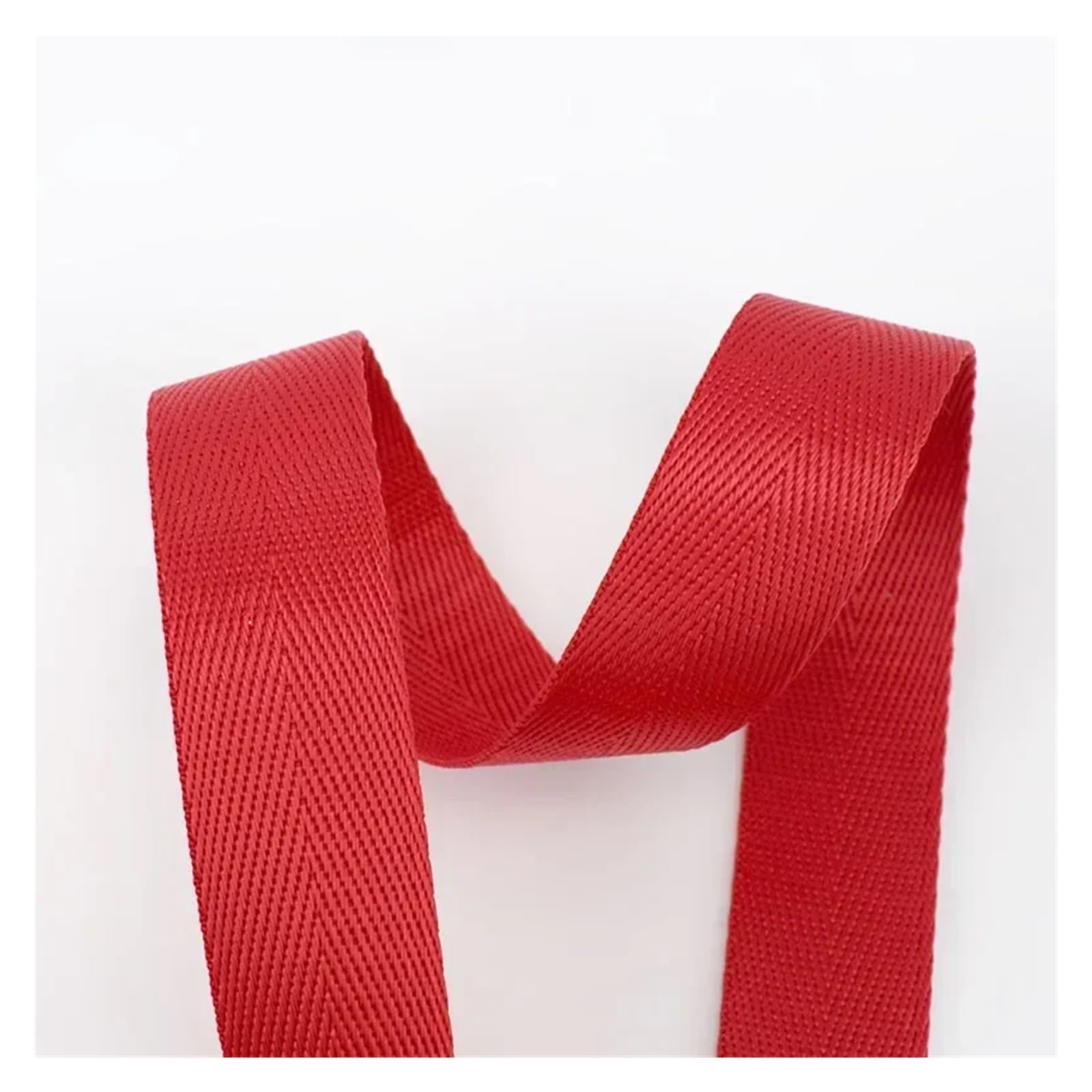 10Meters 20-50mm Nylon Webbing Tapes Ribbons for Belt Dog Collar Backpack Strap by The Meter Bias Binding DIY Sewing Accessories(RD001-Red,50mm)