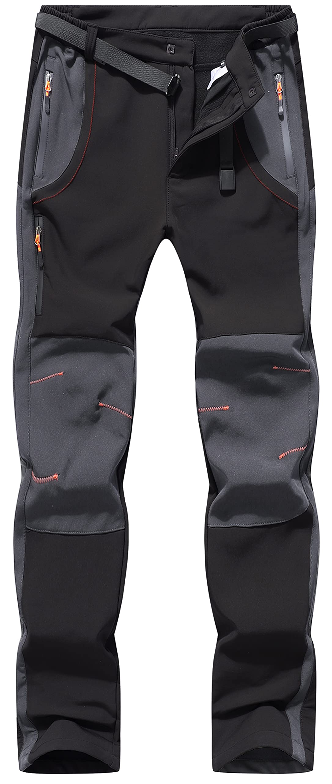 BenBoy Pantaloni Trekking Uomo Invernali Impermeabile Pantaloni da Sci Neve Arrampicata Escursionismo Caldo Pantaloni Softshell Outdoor