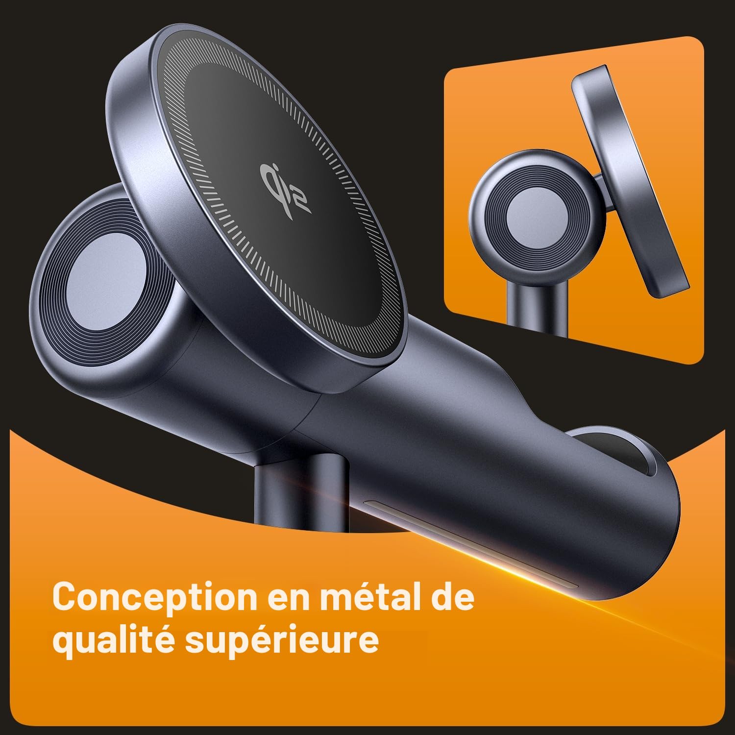 iVANKY Chargeur Induction 4 en 1 avec Lampe de Nuit (Qi2, avec Adaptateur d'alimentation 33W)