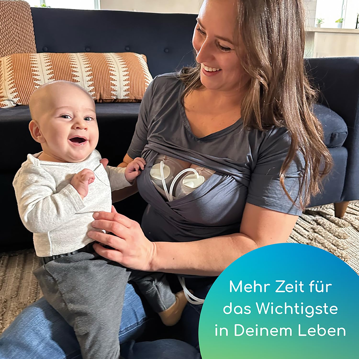 Ardo ALYSSA HANDS-FREE elektrische Doppelmilchpumpe - freihändig, mit App-Steuerung & Power Pumping - Schweizer Qualitätsversprechen - sanft, sicher & leise - elektrische handsfree Brustpumpe