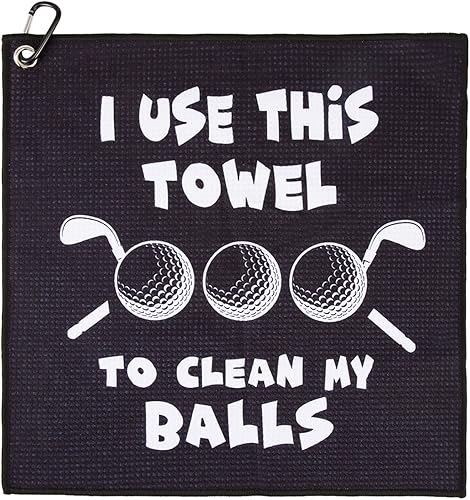 Divertida toalla de golf, toallas de golf para hombres, toallas de golf para bolsas de golf para hombres, accesorios de golf divertidos para