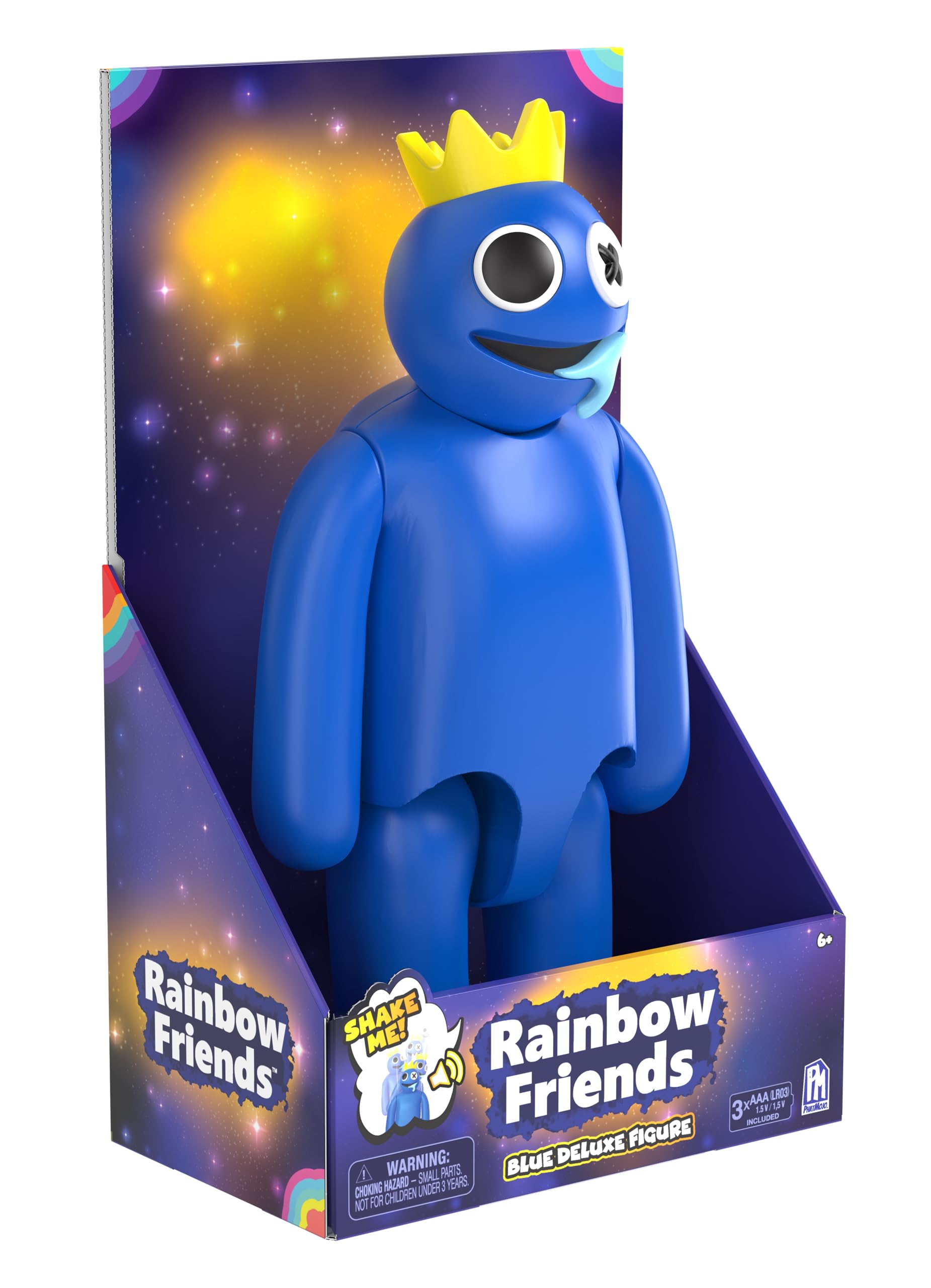 Amazon.com: PhatMojo Rainbow Friends Deluxe Figurine, Blue : Toys