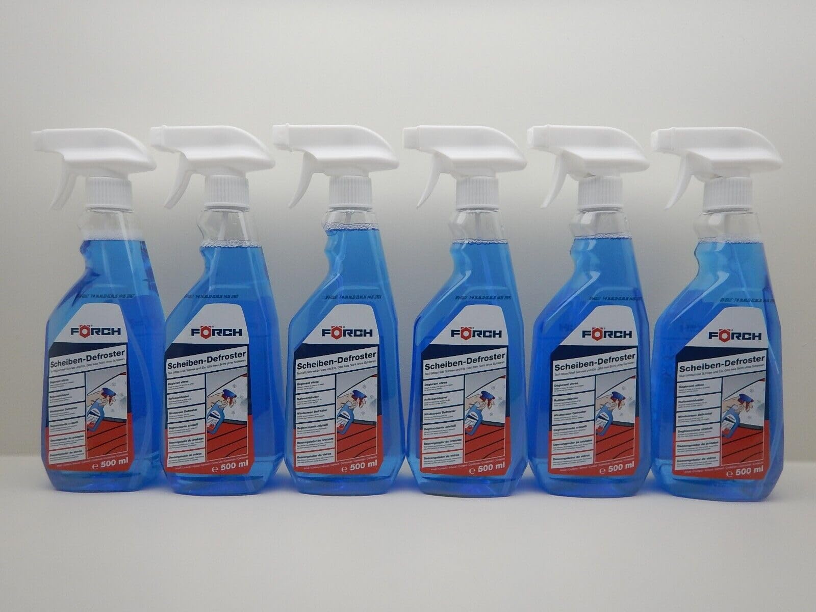 Förch 6X SCHEIBENENTEISER DEFROSTER ENTEISER FRONTSCHEIBE Schnee EIS 500ML