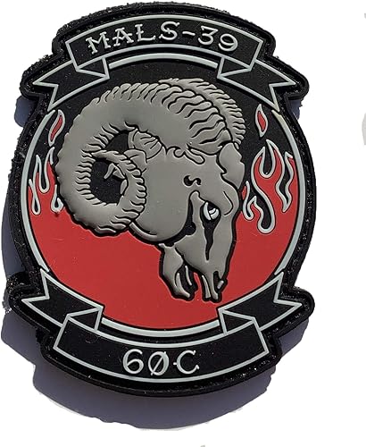 MALS-39 Parche de PVC 60C a todo color - Gancho y bucle, Multicolor -