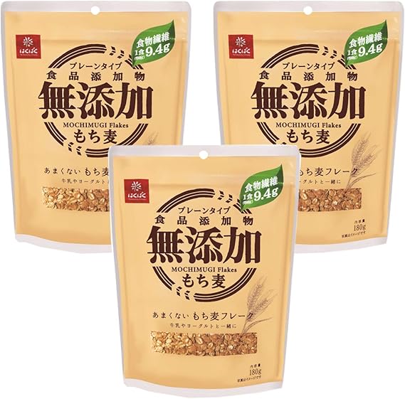 Amazon はくばく あまくないもち麦フレーク 180g 3袋 はくばく シリアル 通販