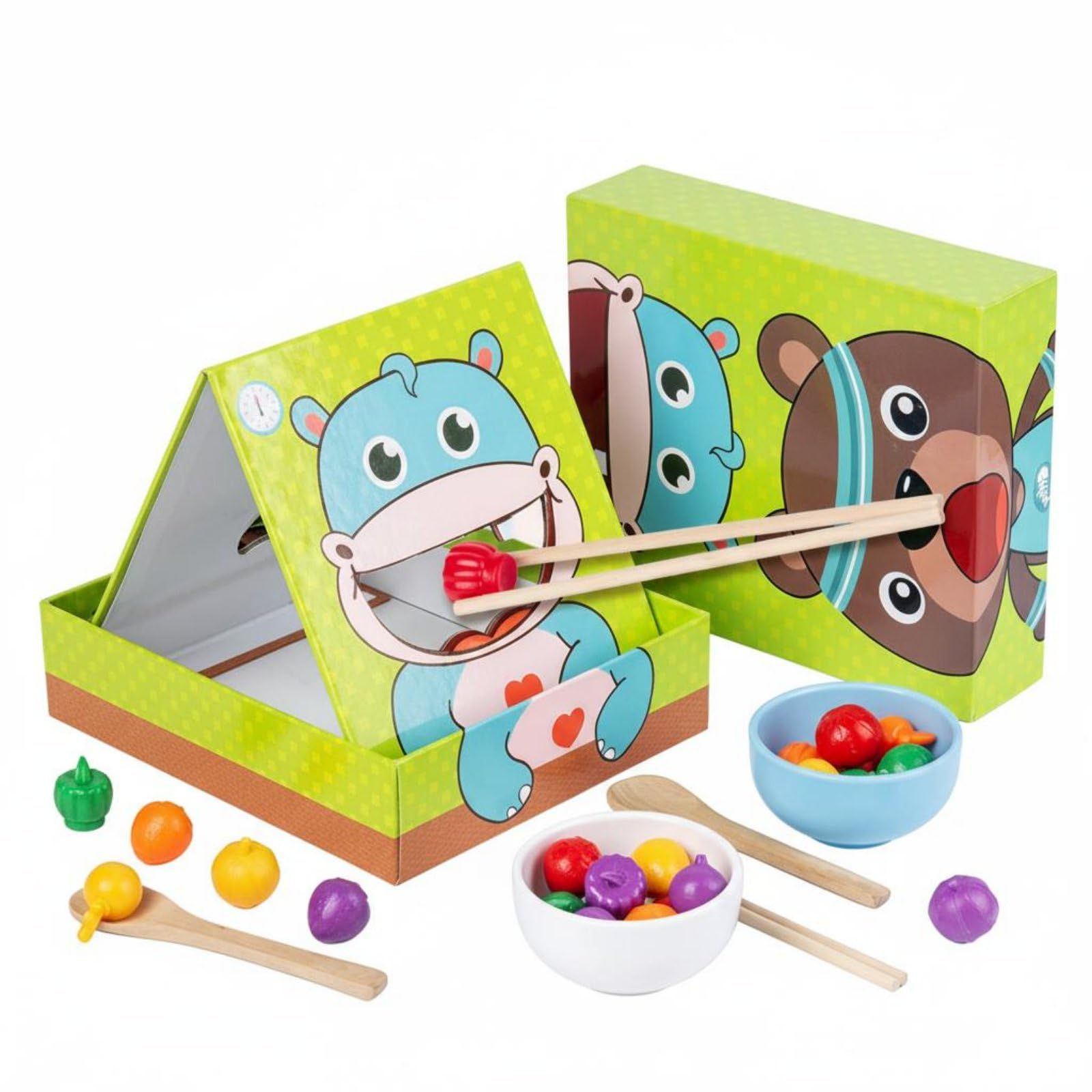 1 Juego Interactivo Infantil Juego de Simulación Juguete de Desarrollo Motricidad Tablero de Animales Piezas Coloridas Indicado para Actividades