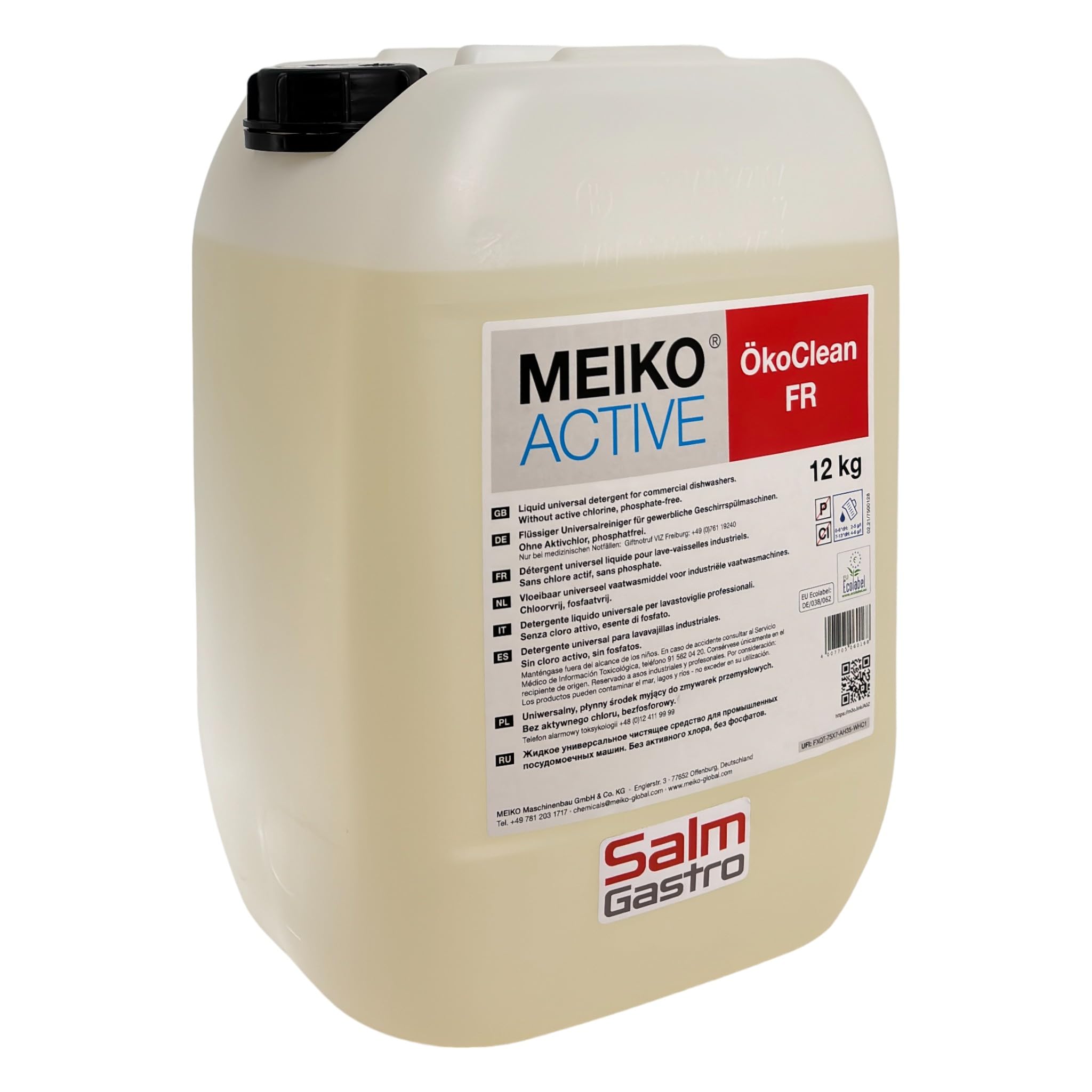 Meiko ACTIVE Ökoclean FR 12kg flüssiger Universalreiniger Geschirrspülmaschinen Umweltfreundlich