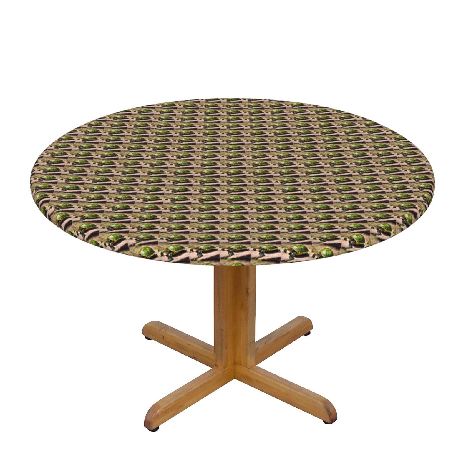 PPHGUT Lord Howe Island Sea Turtle Print Round Tablecloth Family Table Cover Kitchen Wedding Party Everyday Outdoor