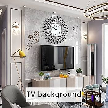 壁掛け時計 大型 スタークロック Amazon.co.jp: 壁掛け時計 大型金属製壁掛け時計、モダンな