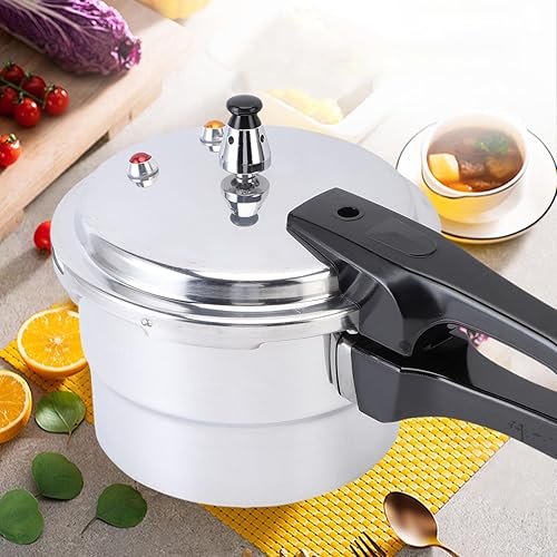 Miniatura 6 de Pressure Cooker, 3L Explosion Proof Stovetop Pressure Cooker, Large Capacity, Aluminum Stovetop Fast Cooking Canning Cooker Pot with Steam Rack for