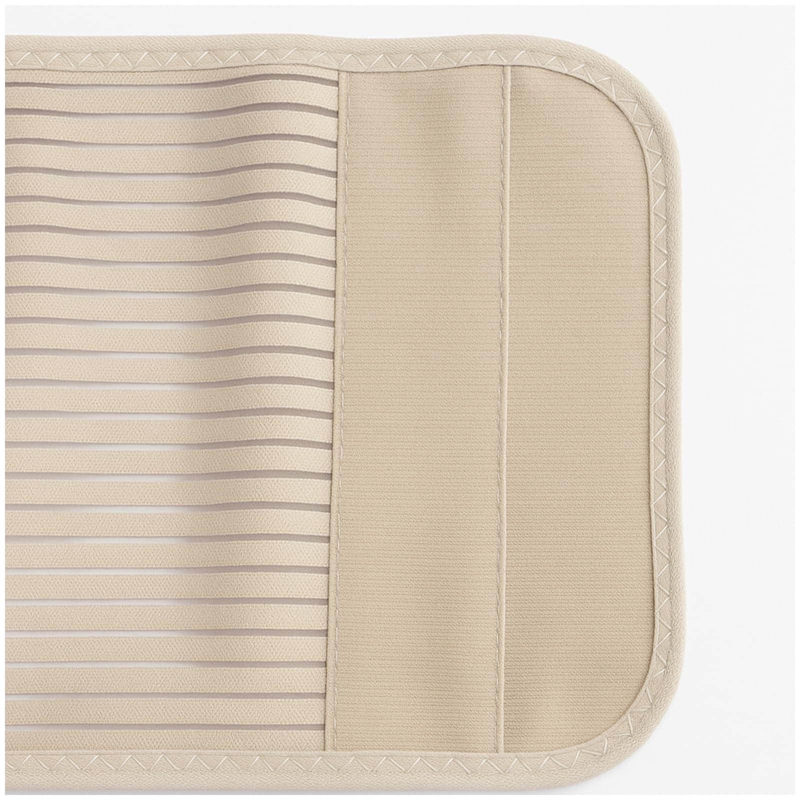 MEK 3002 Medizinische Bauchbandage mit Anti-Roll-System | Postoperativer Bauchgurt gegen Einrollen | 27 cm hoch, Atmungsaktiv, CE-Zertifiziert, **Beige (Hautfarben)** XL