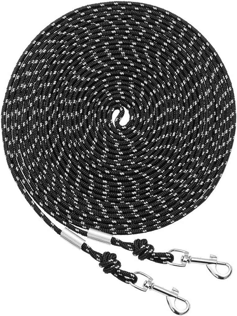 Reflective Cat Leash - 30 Feet Yard Long Leash, Escape Proof Durable Walking Leads, Safe Extender Pet Tie Out Leash Outdoor Training Playing Camping for Kittens/Puppies/Rabbits/Small Animals