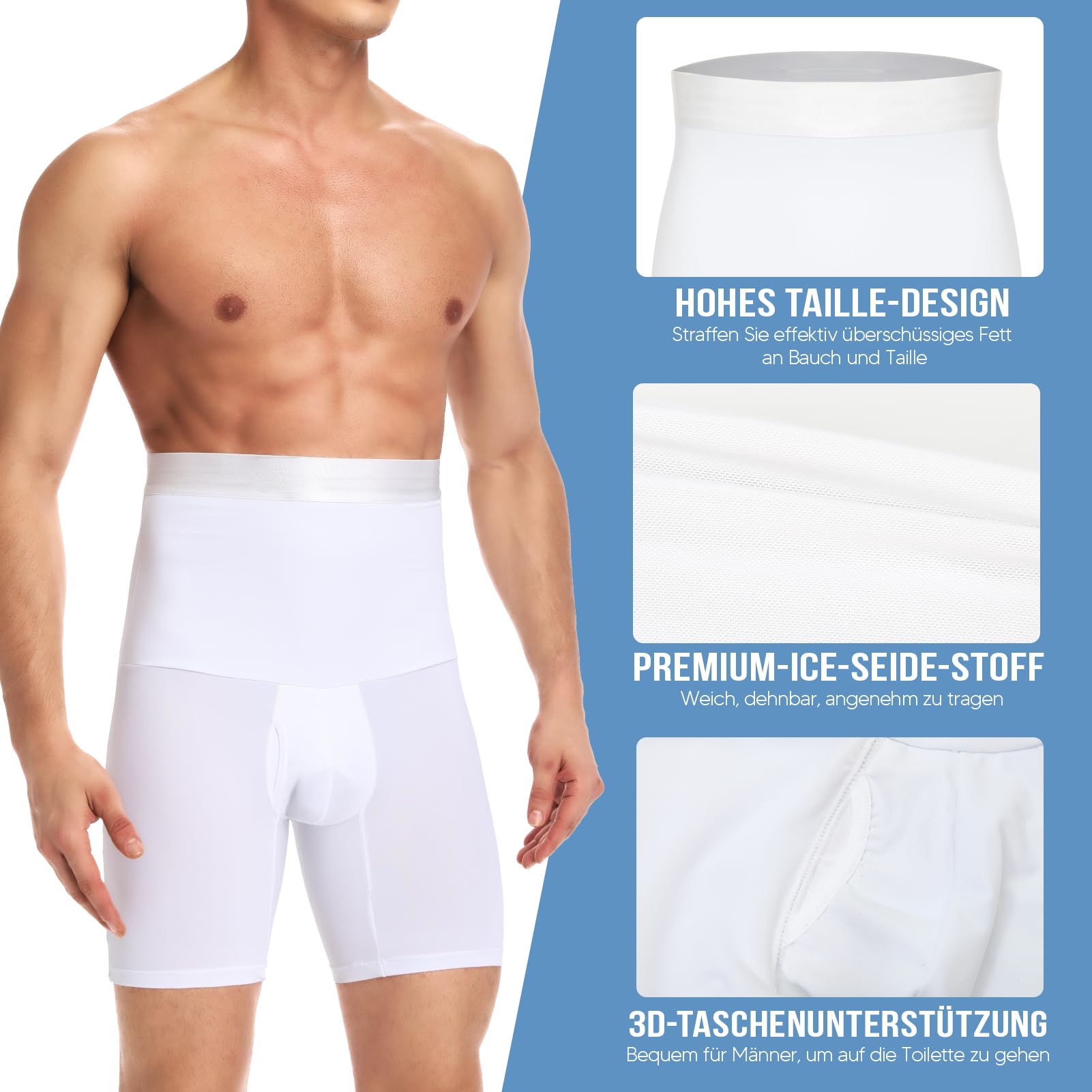 SLIMBELLE Faja Reductora Hombre Pantalones Braga Moldeadora Elástico Calzoncillos Hombre para Boxer Shapewear Lencería Pantalones Faja para Hombre