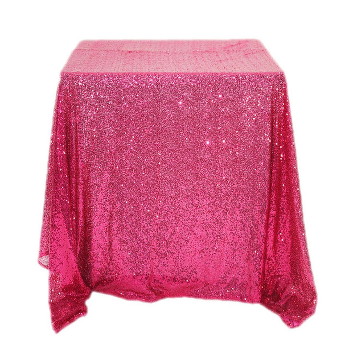 Hekdi 1pcs Glitter Sequin Table Cloth Rectangular Table Cover Rose Gold Color Tablecloth For Party Home Decor 120 * 180cm mesas-As picture8-120x150cm(350)