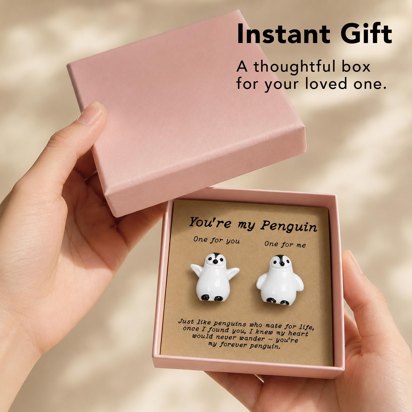 Amazon.com: LIMGUVK You're My Penguin Couple Figurines, Mate for