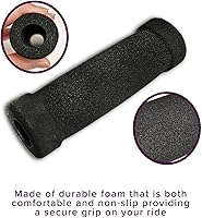 Vista 3 de AlveyTech Empuñadura de manillar de 5.118 in (5 pulgadas) de largo (juego de 2) – Empuñaduras de espuma de repuesto para scooters de movilidad