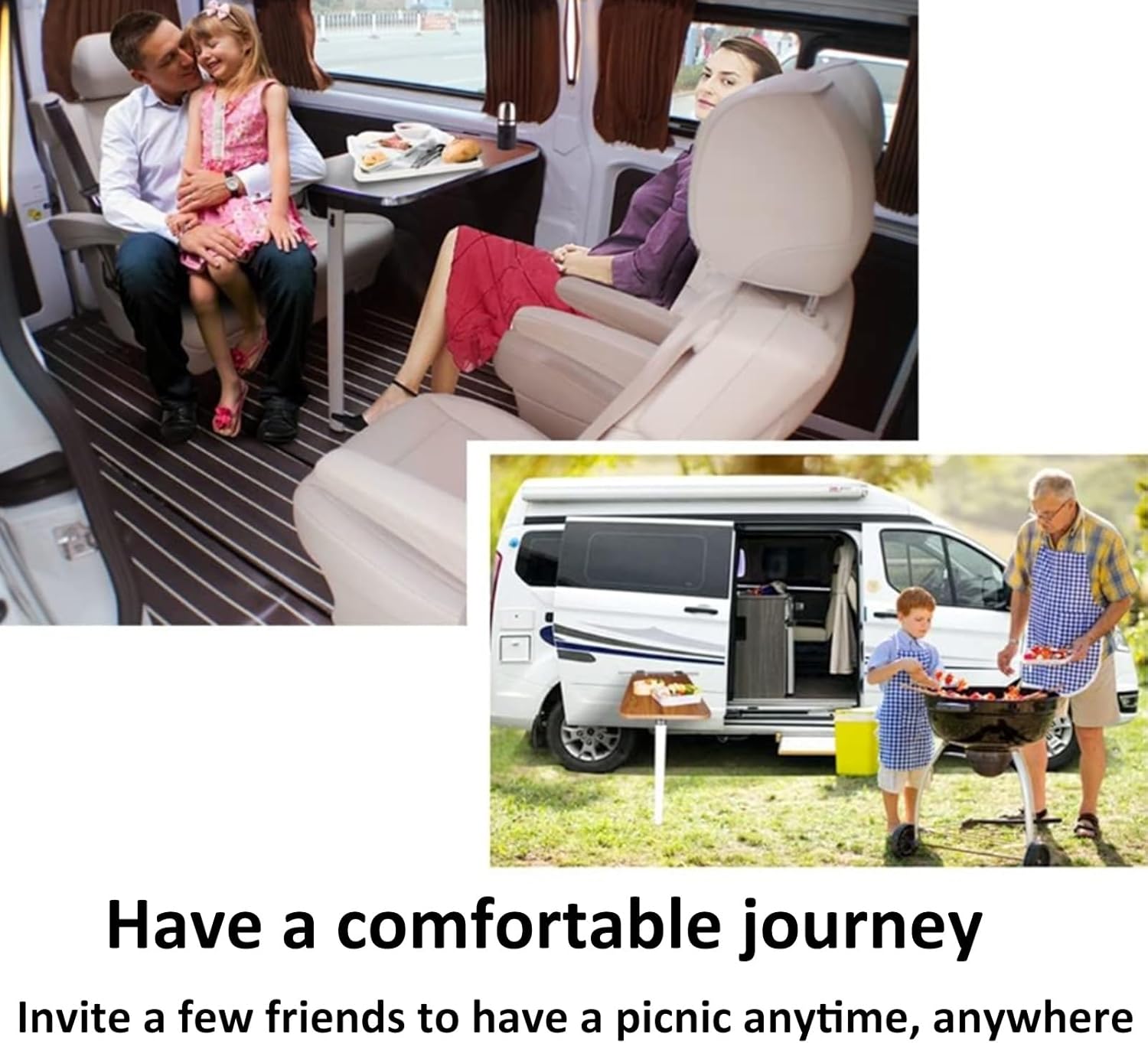 Rv Dinette Table, Folding Wall Table, Fold Down Table, White Adjustable Steel Brackets, for Rv, Home Office, Bedroom or Kitchen (Wood Grain 39x79cm/15x31in)