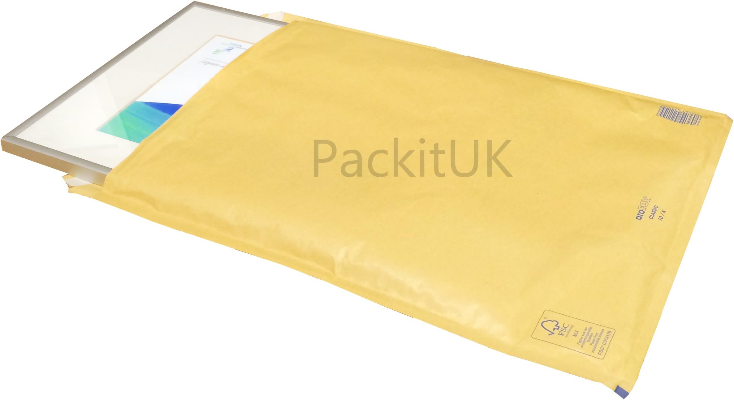 GOLD BROWN PADDED BUBBLE LINED AIR LARGE ENVELOPE MAILING BAGS SIZE 10 350 x 470mm box of 50