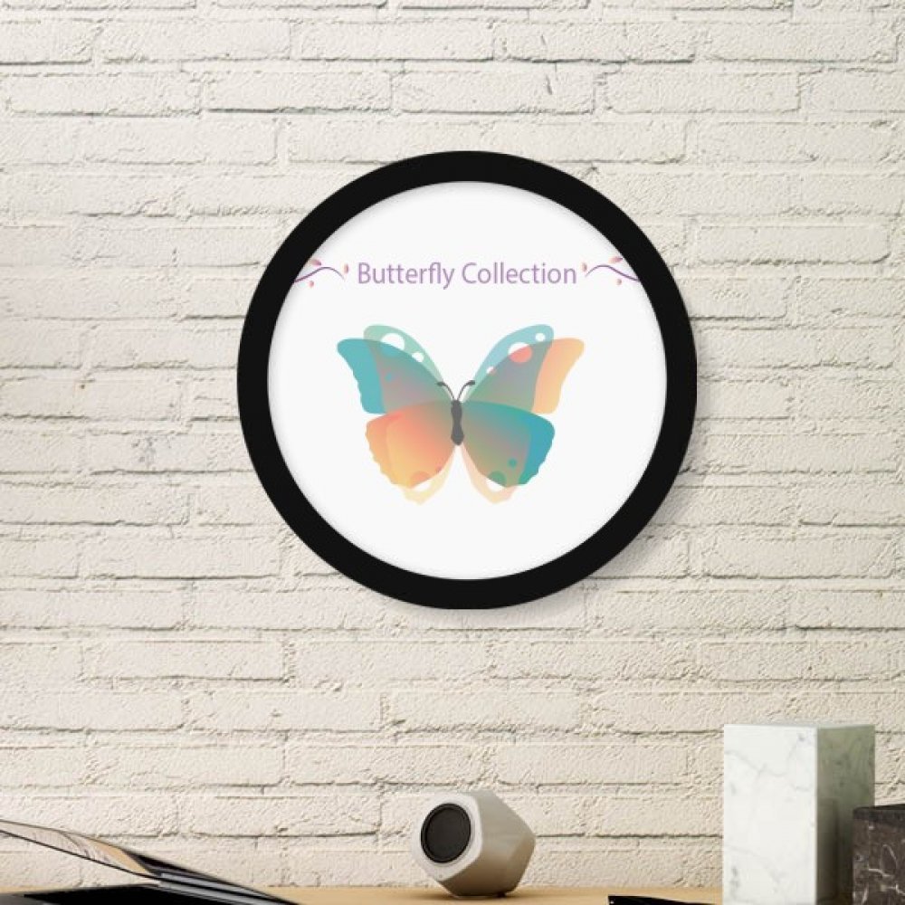 Cadre papillon DIYthinker cadeau de naissance original peinture ronde noire
