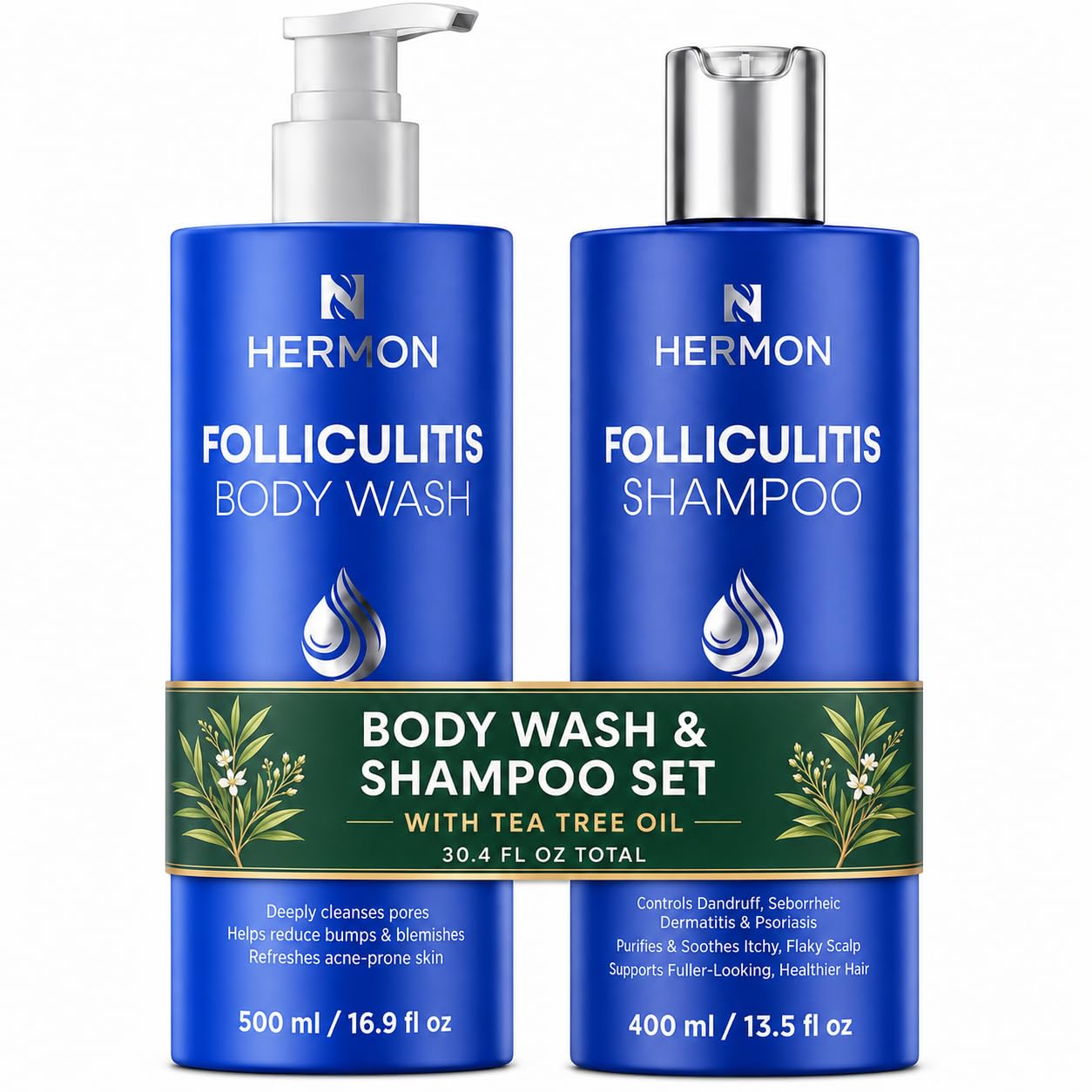 Hermon Folliculitis Shampoo and Body Wash Set