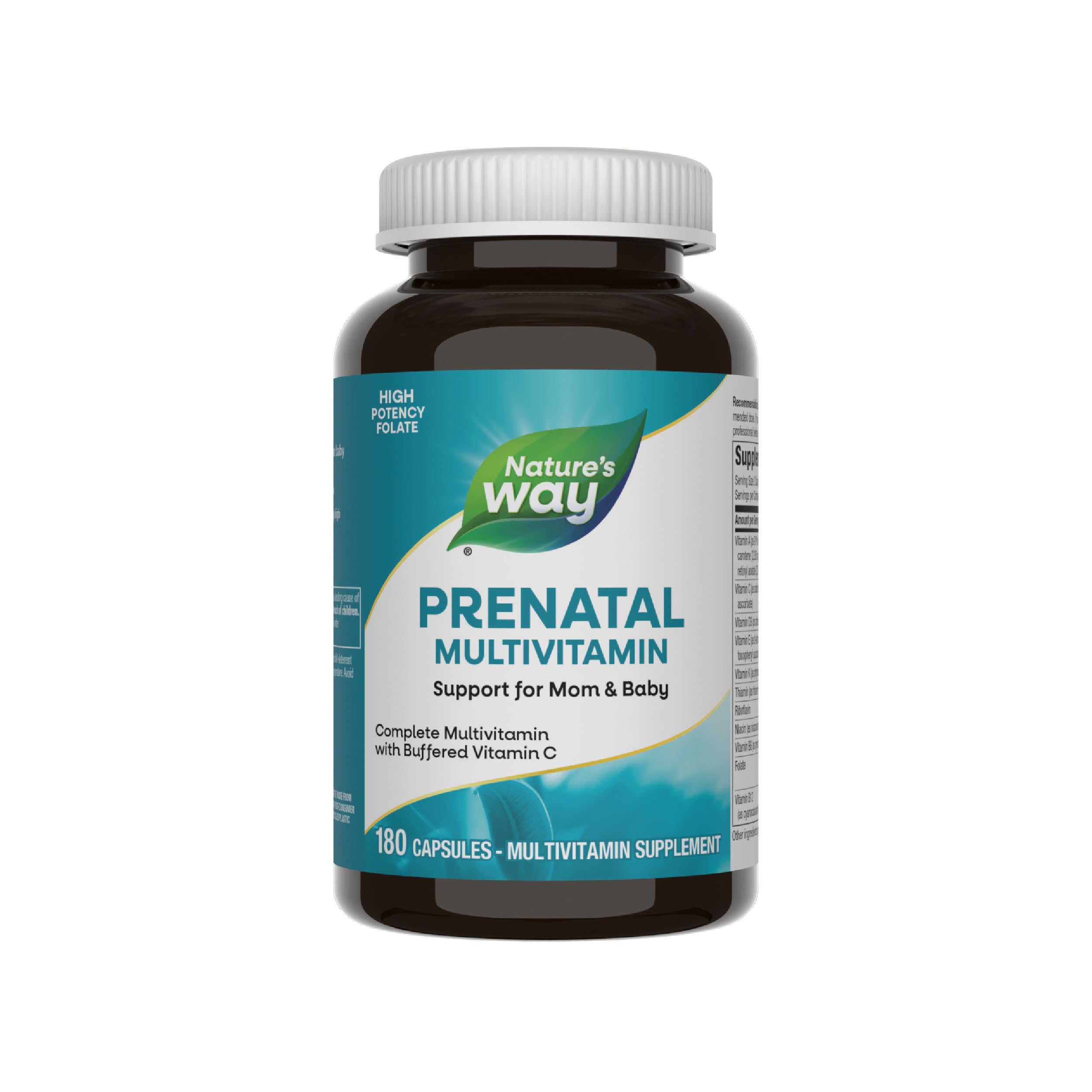 Nature's Way Prenatal Multivitamin, 23 Vitamins & Minerals, 180 ct