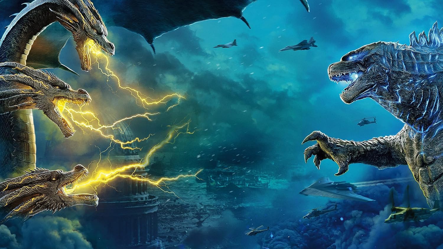 Kundan Store Godzilla vs King Ghidorah HD Poster   12x18 Inches