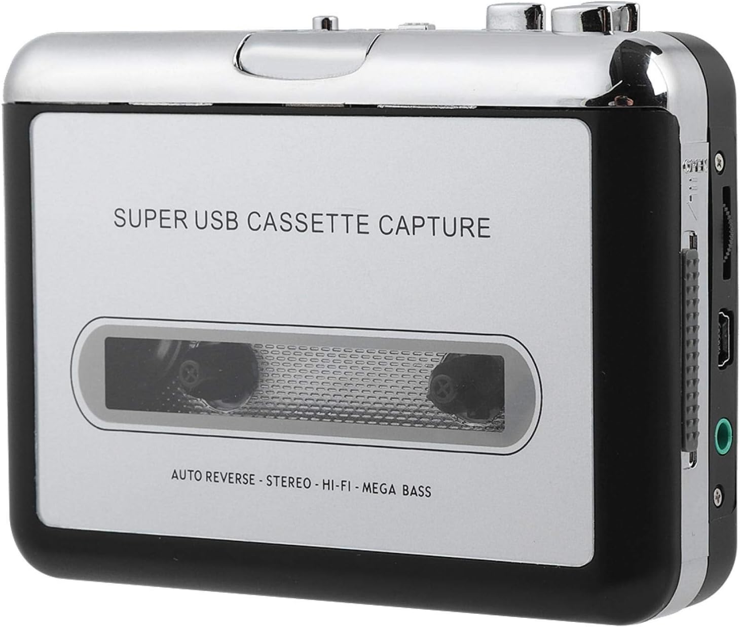 Socobeta Audio Converter Tape to PC Cassette Converter Recorder Digital Audio Music Player with Earphone