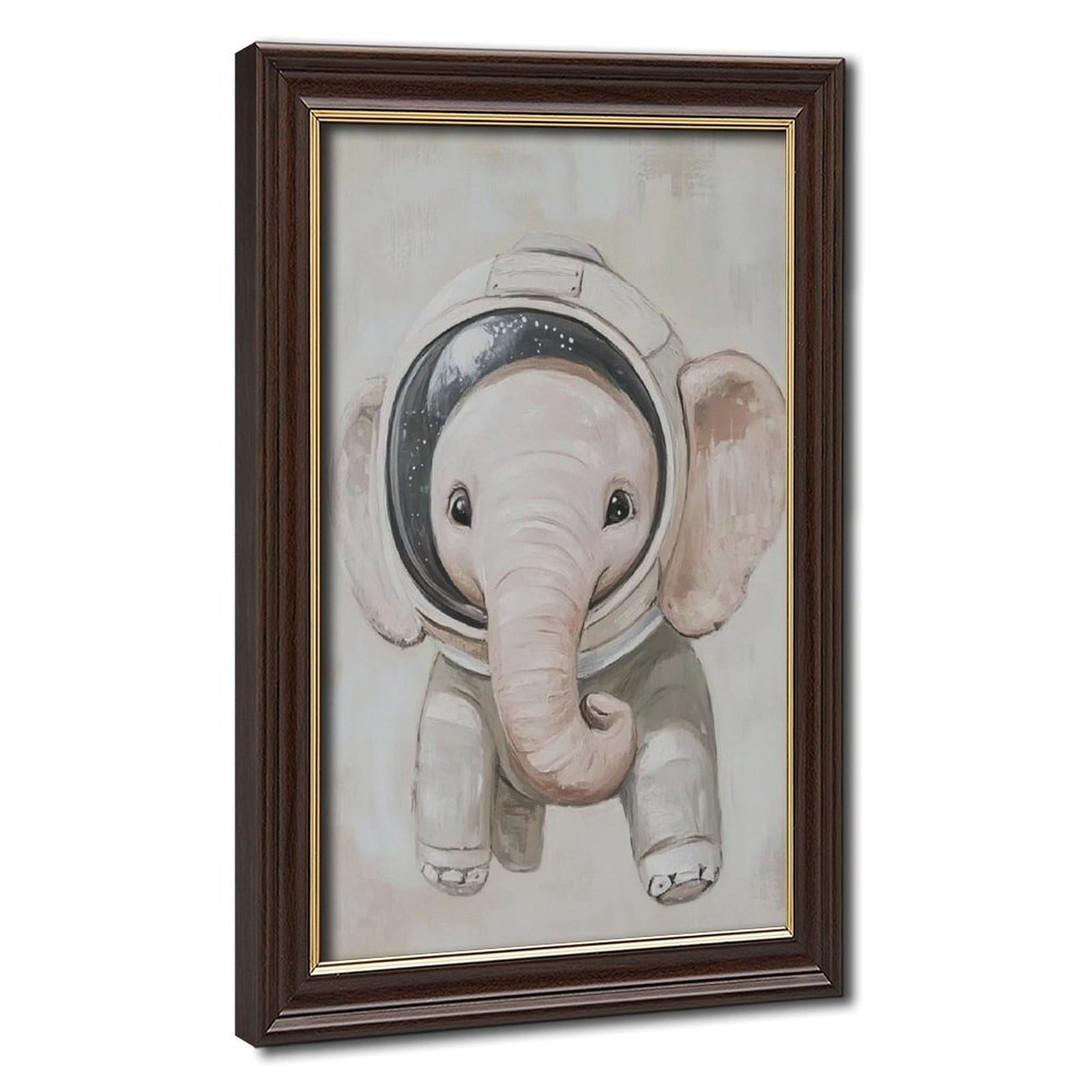 Bareronor Watercolour Elephant Poster Canvas Poster Bedroom Decor Landscape Office Room Decor Gift 24" L X 36" W
