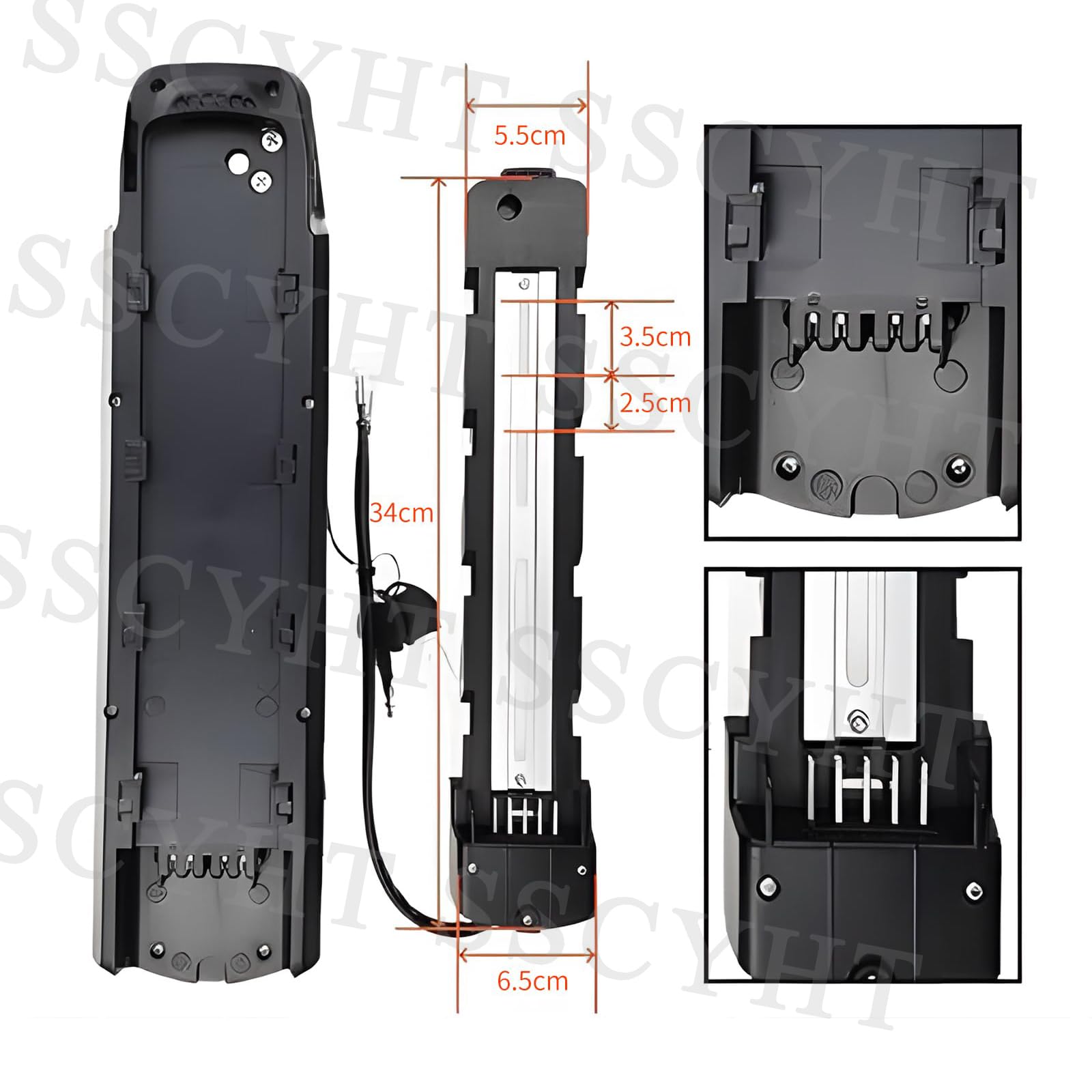 Batteria per e-Bike da 52V (10Ah, 13Ah, 15Ah, 17,5Ah, 20Ah) – Batteria Sostitutiva Ricaricabile al Litio da 52 Volt con Caricabatterie e Base a 5 Pin