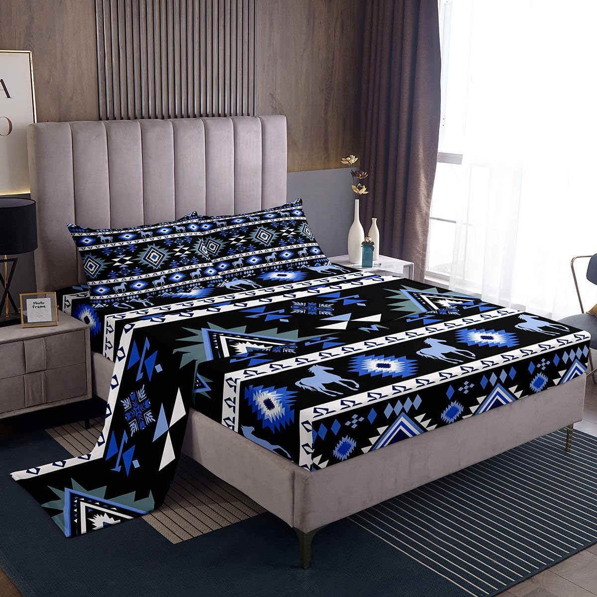 jejeloiu Camouflage Bed Sheets Set Full Size Camo Bed Set for Kids Boys Girls Military Style Deep Pocket Fitted Sheet Army Breathable Soft Lightweight Microfiber