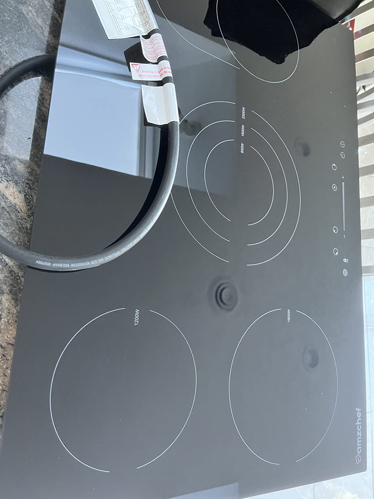 31/mo Finance Electric Cooktop 30 Inch, AMZCHEF Builtin Electric