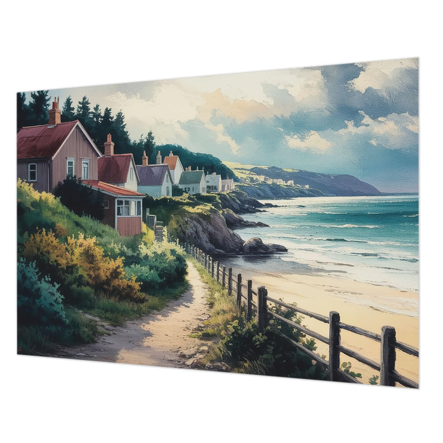 Papier peint intissé 208x146 cm paysage de falaise pour chambre et salon