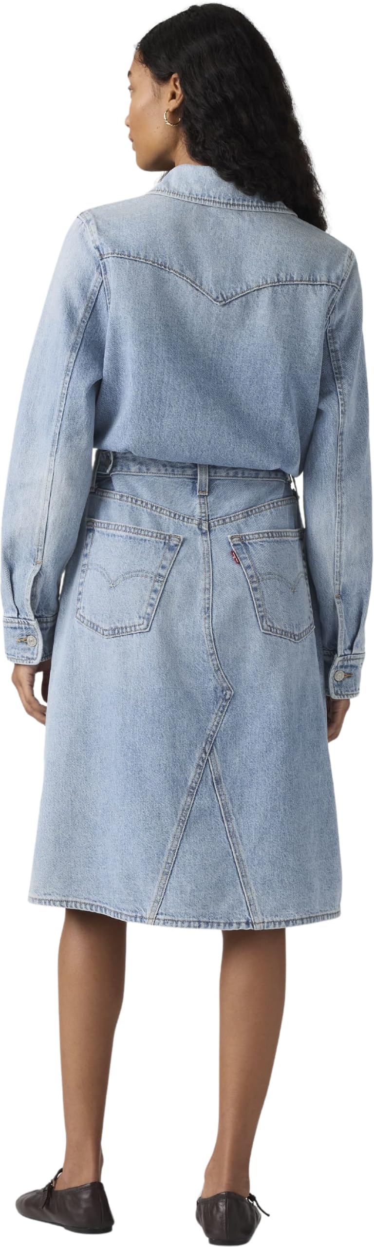 Levi's Damen Jeanskleid Western aus Baumwolle, A-Linie
