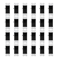 Vista 33 de Greencycle Interruptor de luz basculante de un solo polo, interruptor de luz de paleta de 15 amperios, interruptores Sp blancos, 120V-277V CA